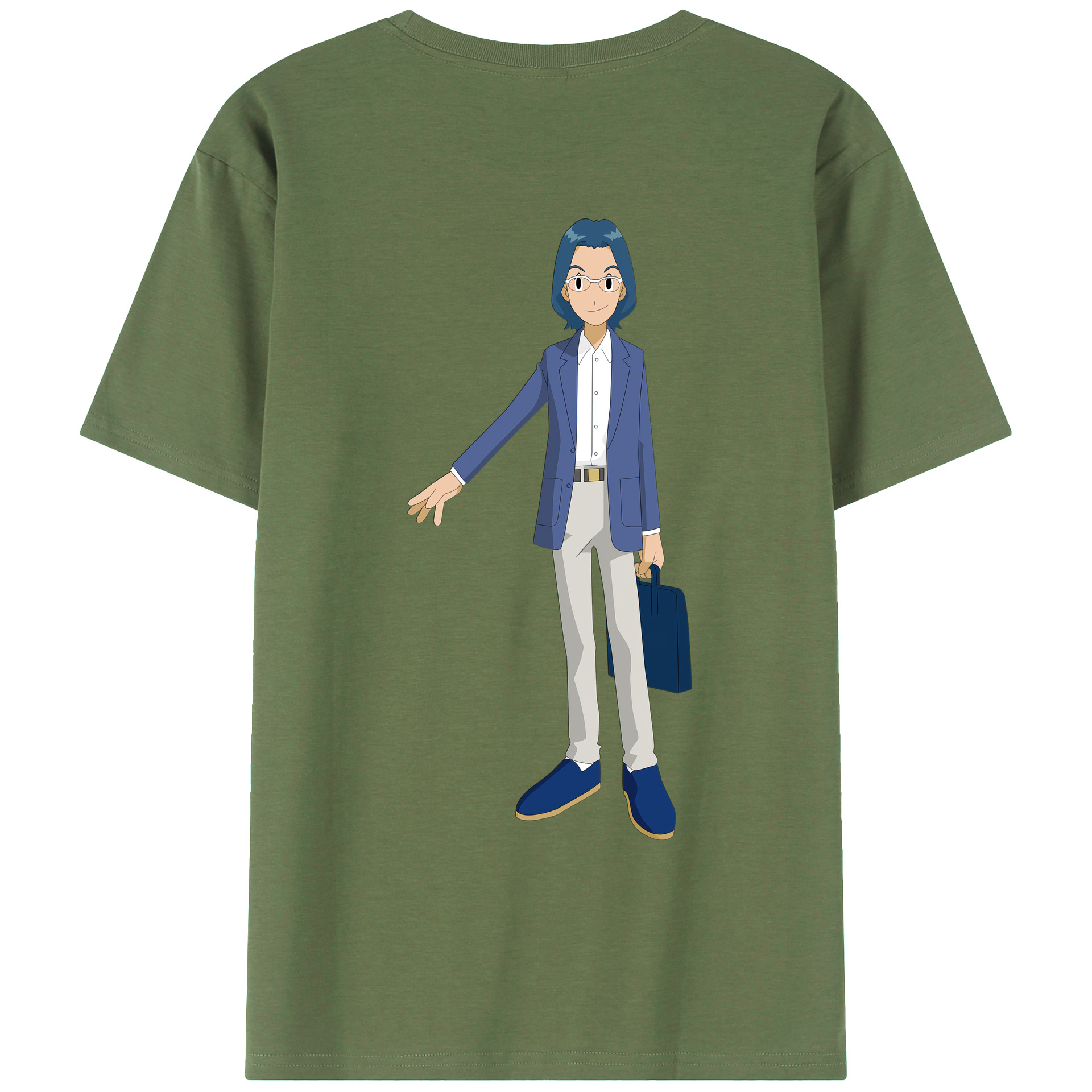 （画像用） Digimon デジタルモンスター/デジモン 綿100％ メンズ半袖Tシャツ（バックプリント） 通気性